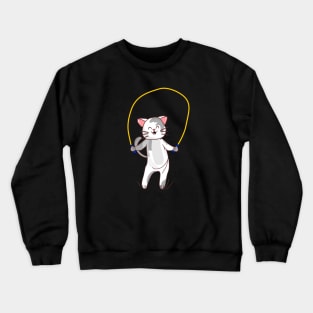 Jump rope cat Crewneck Sweatshirt